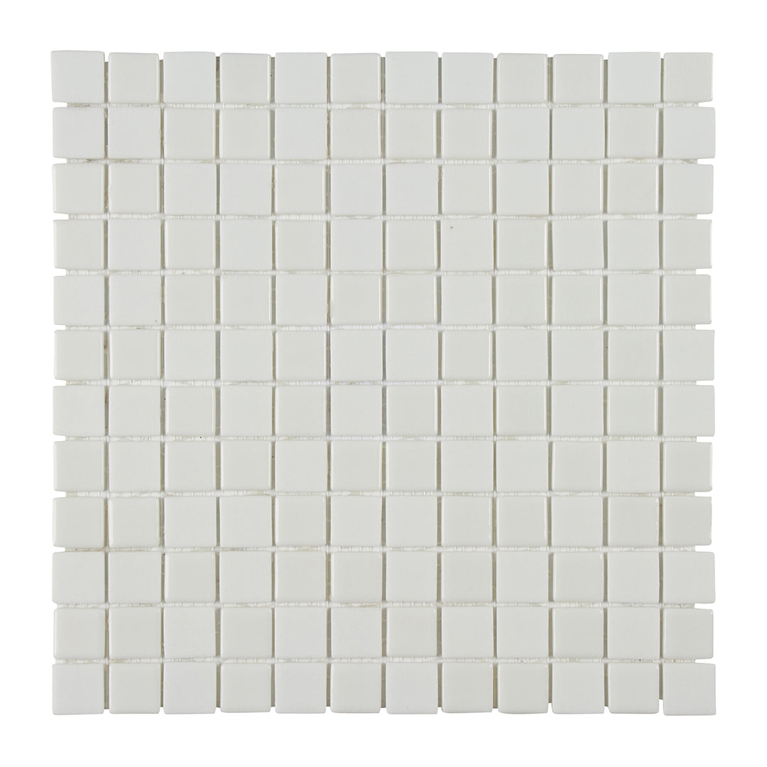 Pop Culture Square Mosaic 12X12 White Textured