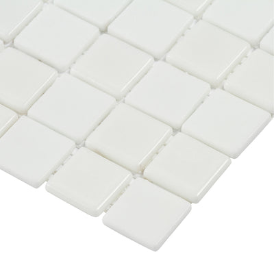 Pop Culture Square Mosaic 12X12 White Textured