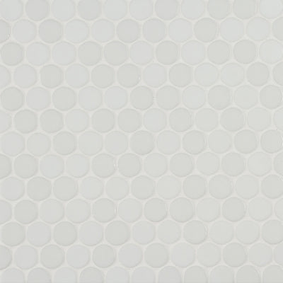 Pop Culture Circle Mosaic 12X12 White Textured