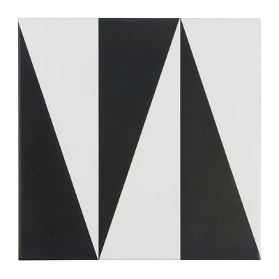 Pop Culture Chess Queen Square 8X8 Black/White Matte
