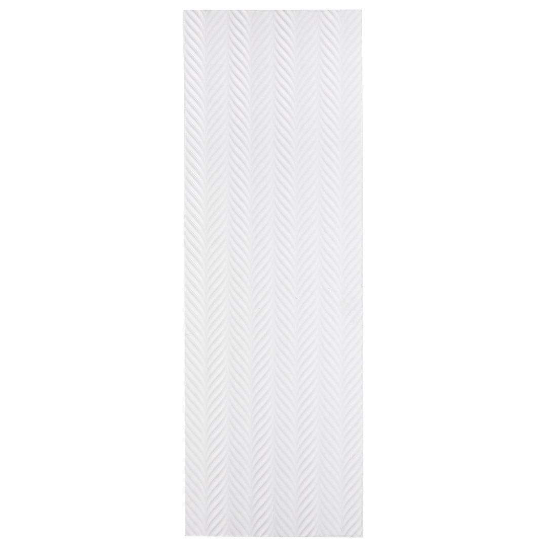 Pop Culture Plume Rectangle 16X48 White Matte