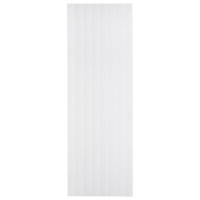 Pop Culture Plume Rectangle 16X48 White Matte