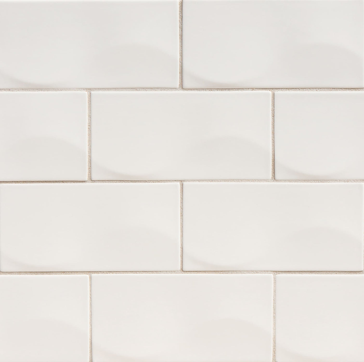 Robert A.M. Stern Collection Wave Rectangle 3X6 Snow Matte