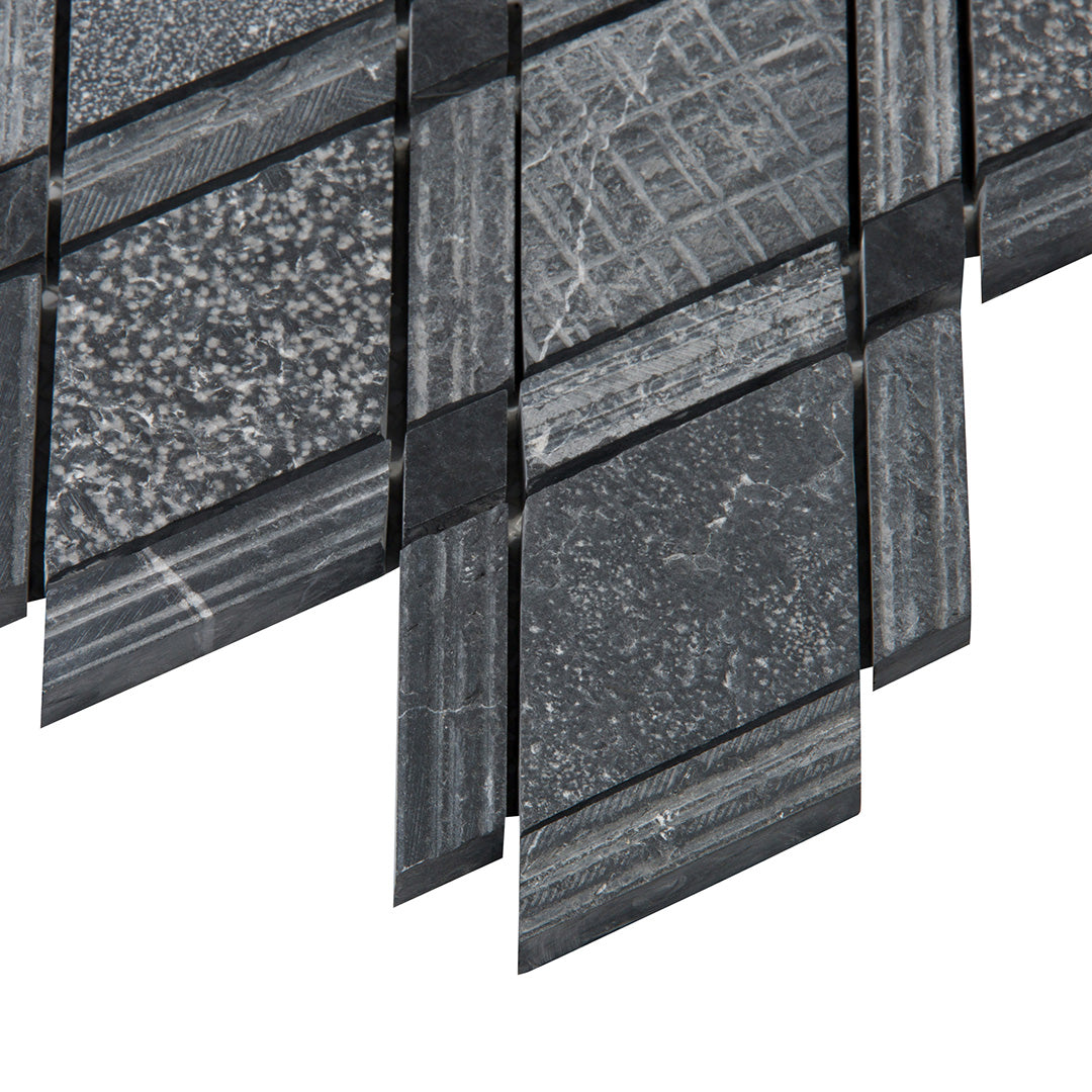 Shift Paragons Mosaic 12X12 Charcoal Textured