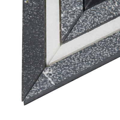 Shift Solitaire Mosaic 12X12 Charcoal/White Textured