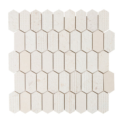 Shift Picket Mosaic 13X13 Cream Textured