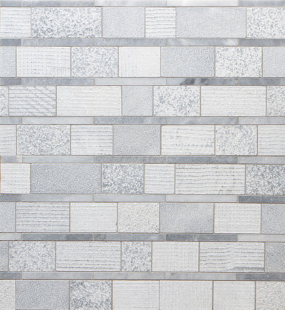 Shift Mosaic 13-1/8X12-1/8 Grey Textured