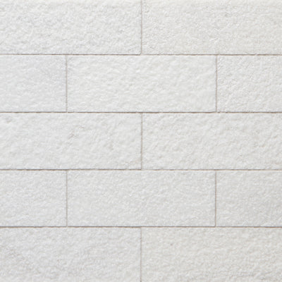 Shift Hammer Rectangle Mosaic 3X8 White Textured