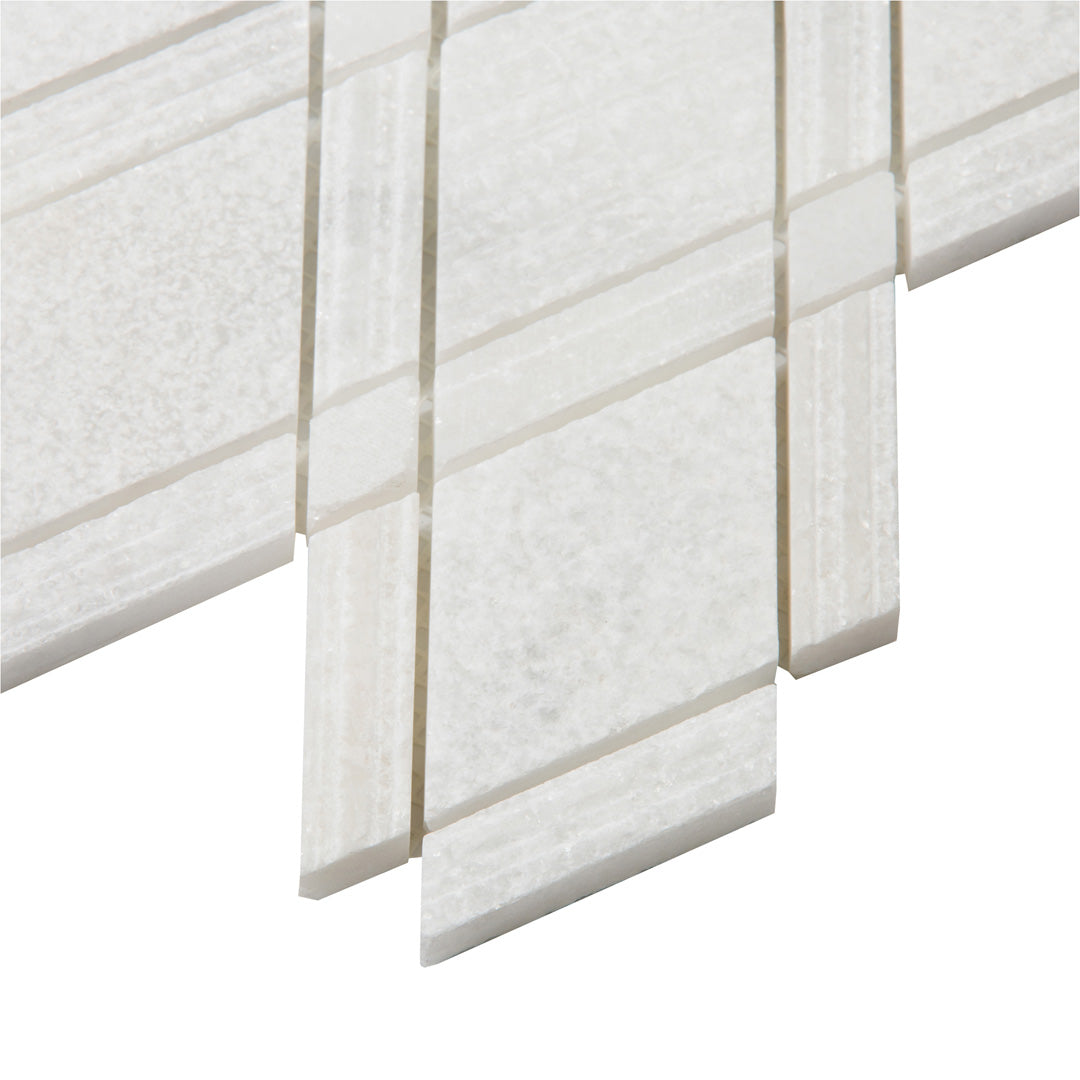 Shift Paragons Mosaic 12X12 White Textured