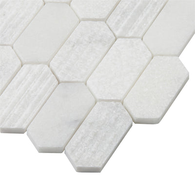 Shift Picket Mosaic 13X13 White Textured