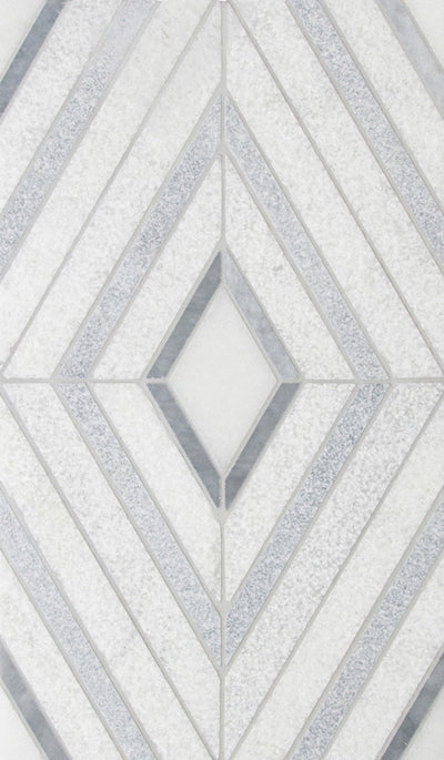 Shift Solitaire Mosaic 12X12 White/Grey Textured