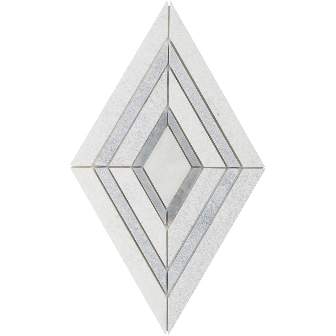 Shift Solitaire Mosaic 12X12 White/Grey Textured