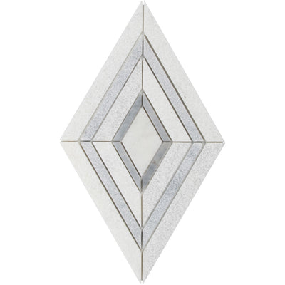Shift Solitaire Mosaic 12X12 White/Grey Textured