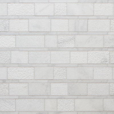 Shift Mosaic 13-1/8X12-1/8 White Textured