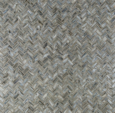 Shimmer Herringbone Mosaic 12X12 Driftwood Textured