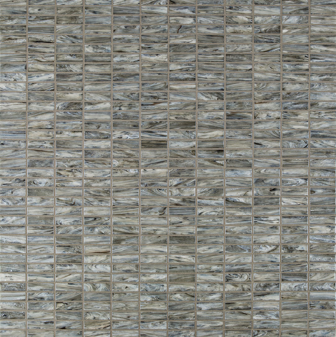 Shimmer Rectangle Mosaic 12X12 Driftwood Textured