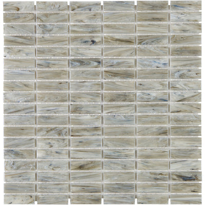 Shimmer Rectangle Mosaic 12X12 Driftwood Textured