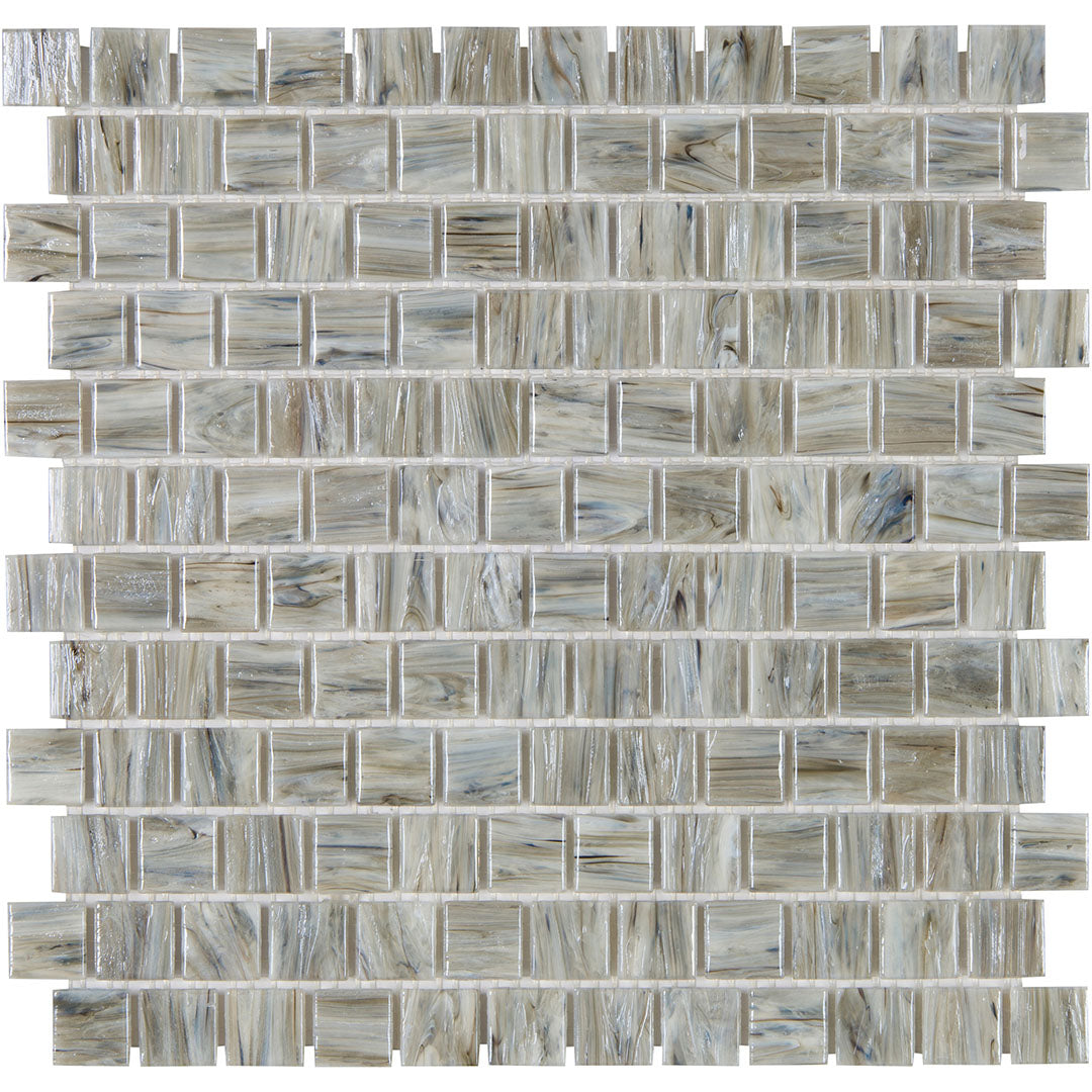 Shimmer Square Mosaic 12X12 Driftwood Textured
