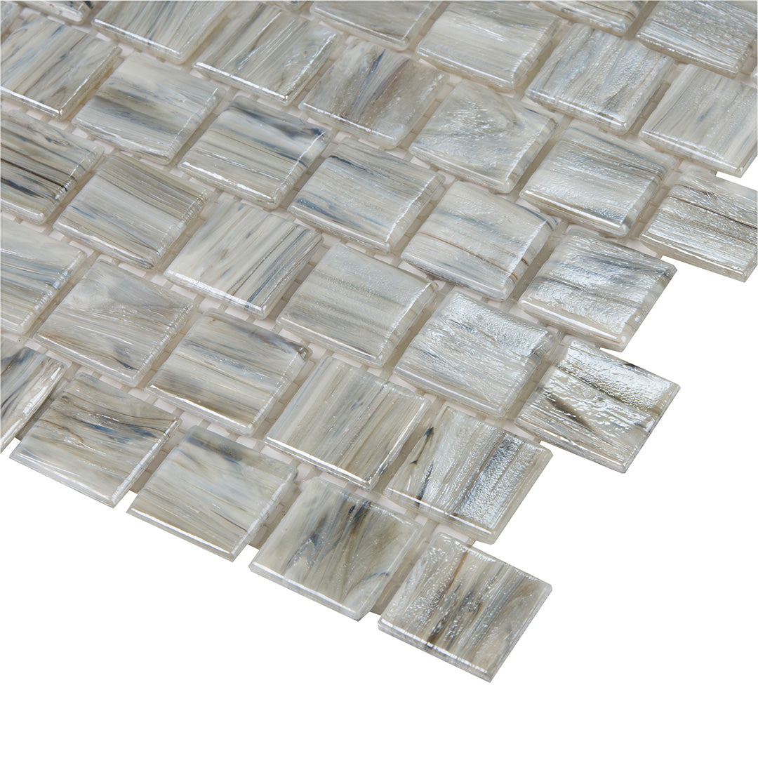 Shimmer Square Mosaic 12X12 Driftwood Textured