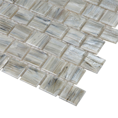 Shimmer Square Mosaic 12X12 Driftwood Textured