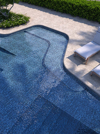 Shimmer Rectangle Mosaic 12X12 Marina Textured