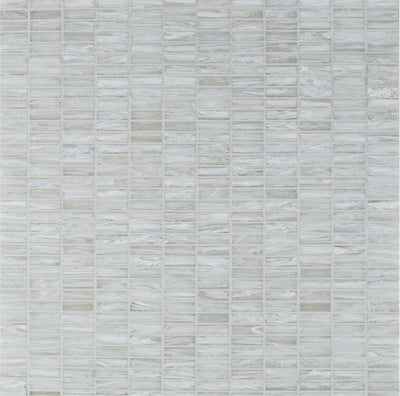 Shimmer Rectangle Mosaic 12X12 Ocean Foam Textured