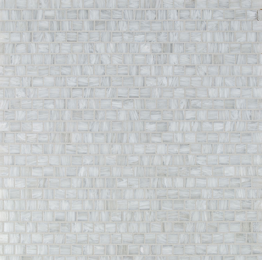 Shimmer Square Mosaic 12X12 Ocean Foam Textured