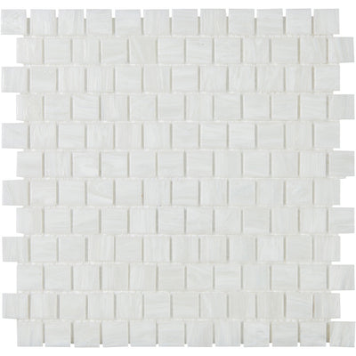 Shimmer Square Mosaic 12X12 Ocean Foam Textured