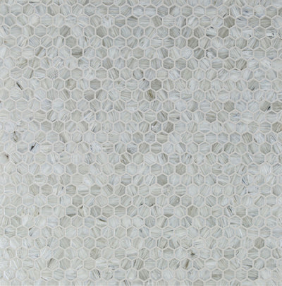 Shimmer Hexagon Mosaic 12X12 Sand Dunes Textured