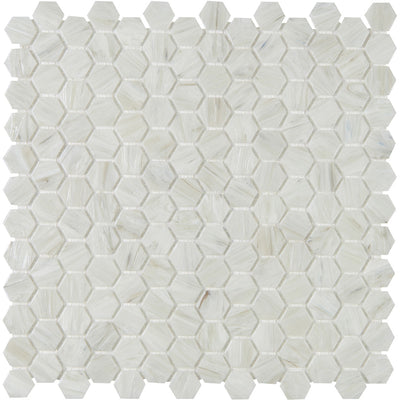 Shimmer Hexagon Mosaic 12X12 Sand Dunes Textured