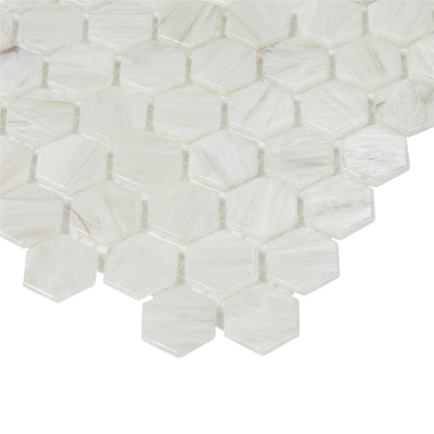 Shimmer Hexagon Mosaic 12X12 Sand Dunes Textured