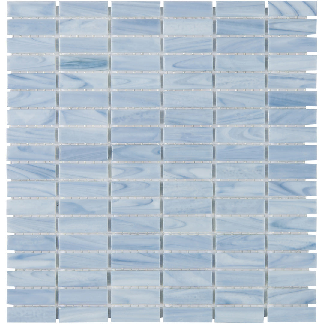 Shimmer Rectangle Mosaic 12X12 Tide Textured