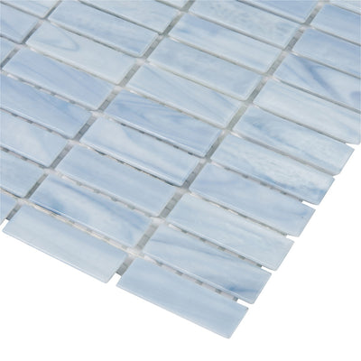 Shimmer Rectangle Mosaic 12X12 Tide Textured