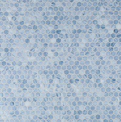 Shimmer Hexagon Mosaic 12X12 Tide Textured