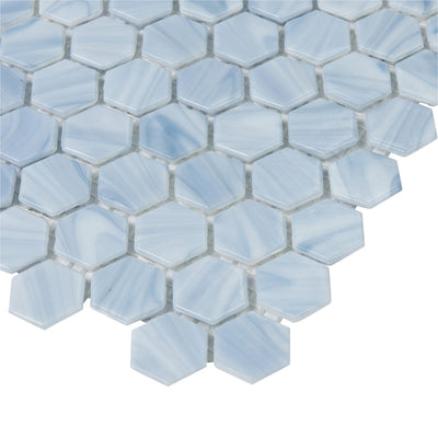 Shimmer Hexagon Mosaic 12X12 Tide Textured