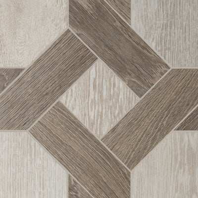Sterling Row Classic Fit Mosaic 12X12 Charcoal Natural