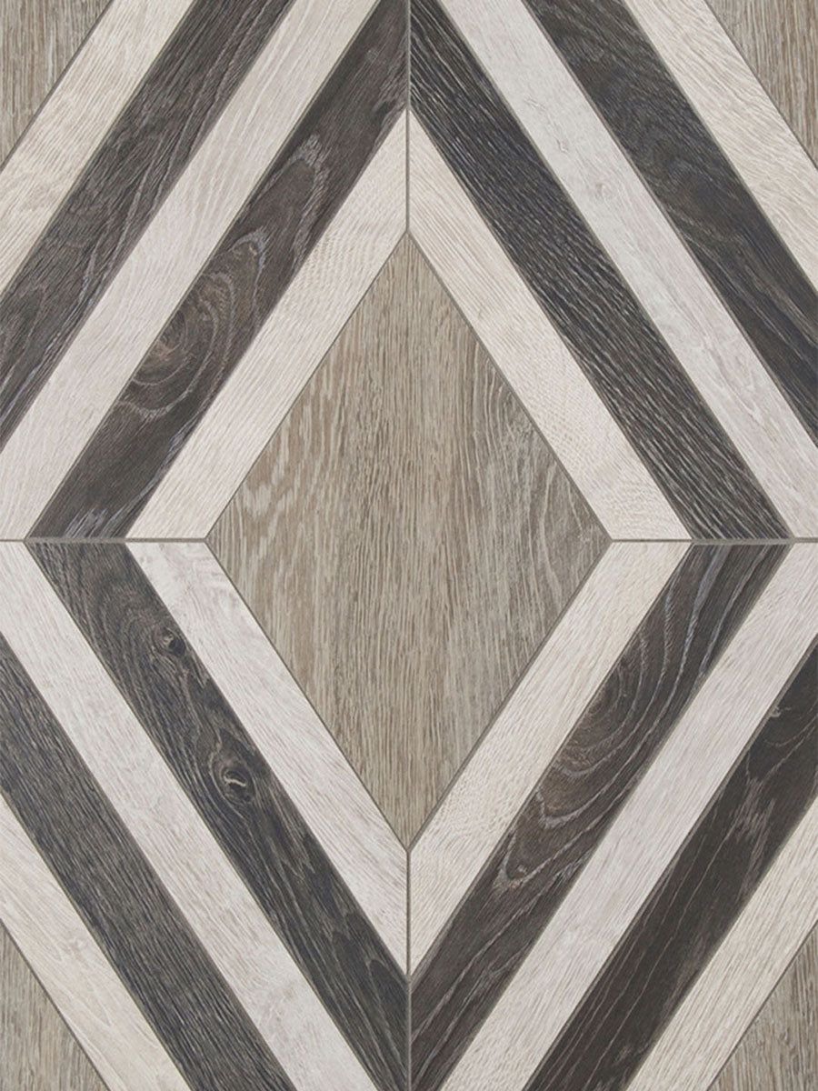 Sterling Row Mosaic 15-1/4X24-15/16 Charcoal Natural
