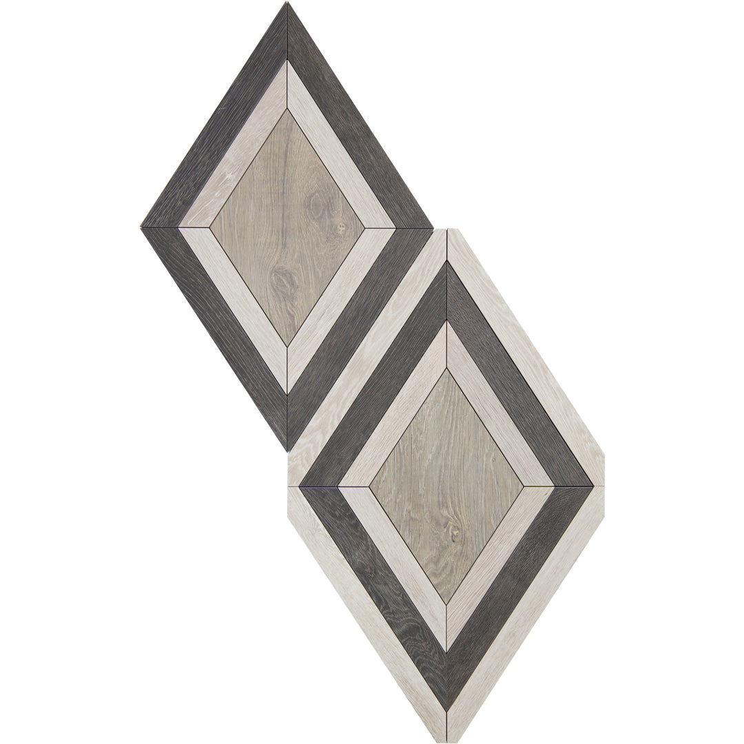 Sterling Row Mosaic 15-1/4X24-15/16 Charcoal Natural