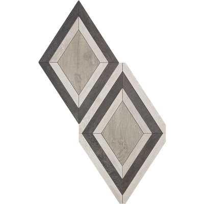 Sterling Row Mosaic 15-1/4X24-15/16 Charcoal Natural