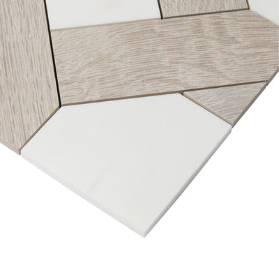 Sterling Row Classic Fit Mosaic 12X12 Linen Natural
