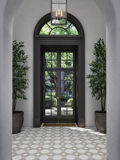 Sterling Row Classic Fit Mosaic 12X12 Linen Natural