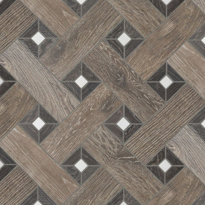 Sterling Row Tailor Made Mosaic 12X12 Charcoal Natural