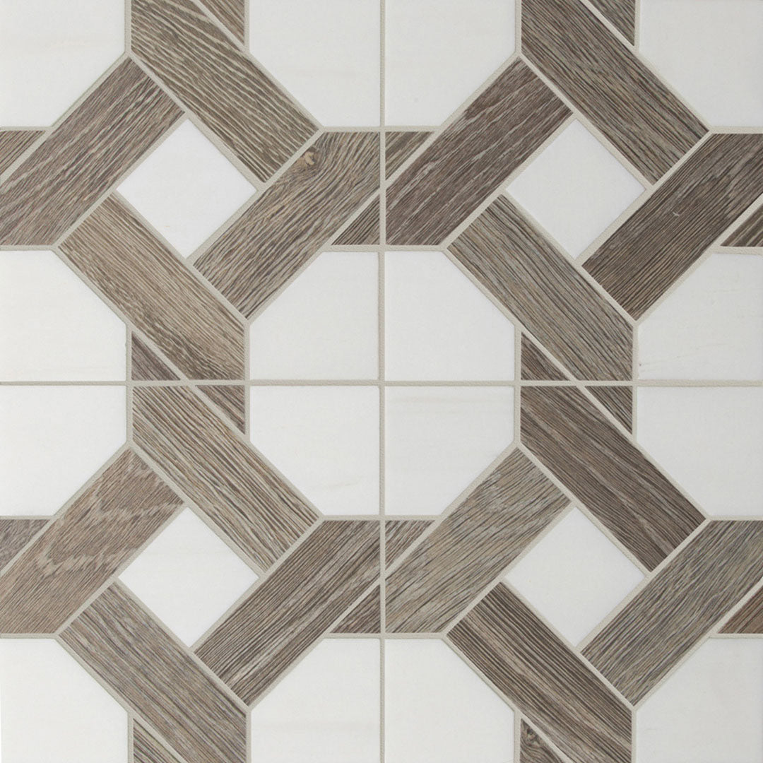 Sterling Row Mosaic 12-1/2X12-3/8 Linen Glazed