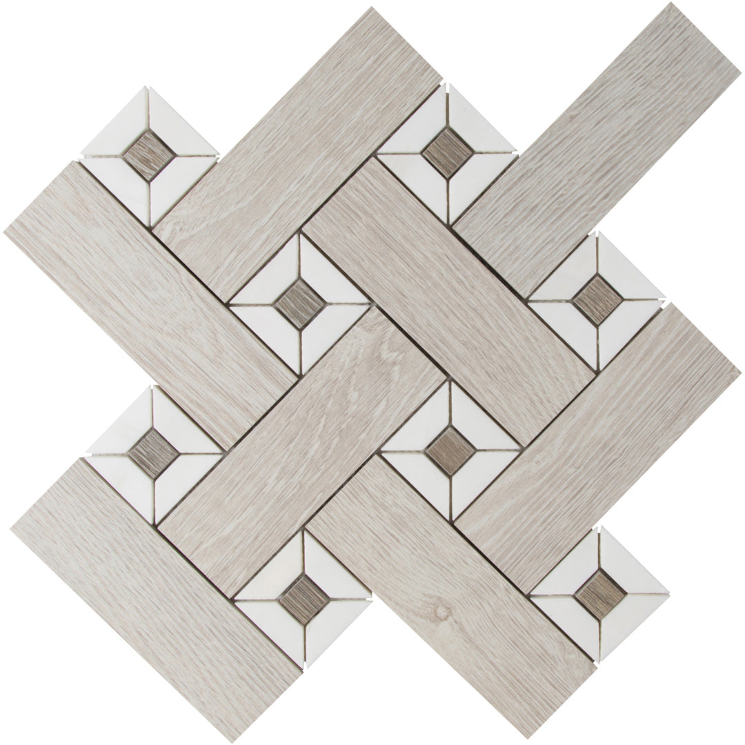 Sterling Row Tailor Made Mosaic 12X12 Linen Natural
