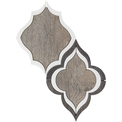 Sterling Row Wingtip Mosaic 5-3/4X7-3/4 Charcoal Natural