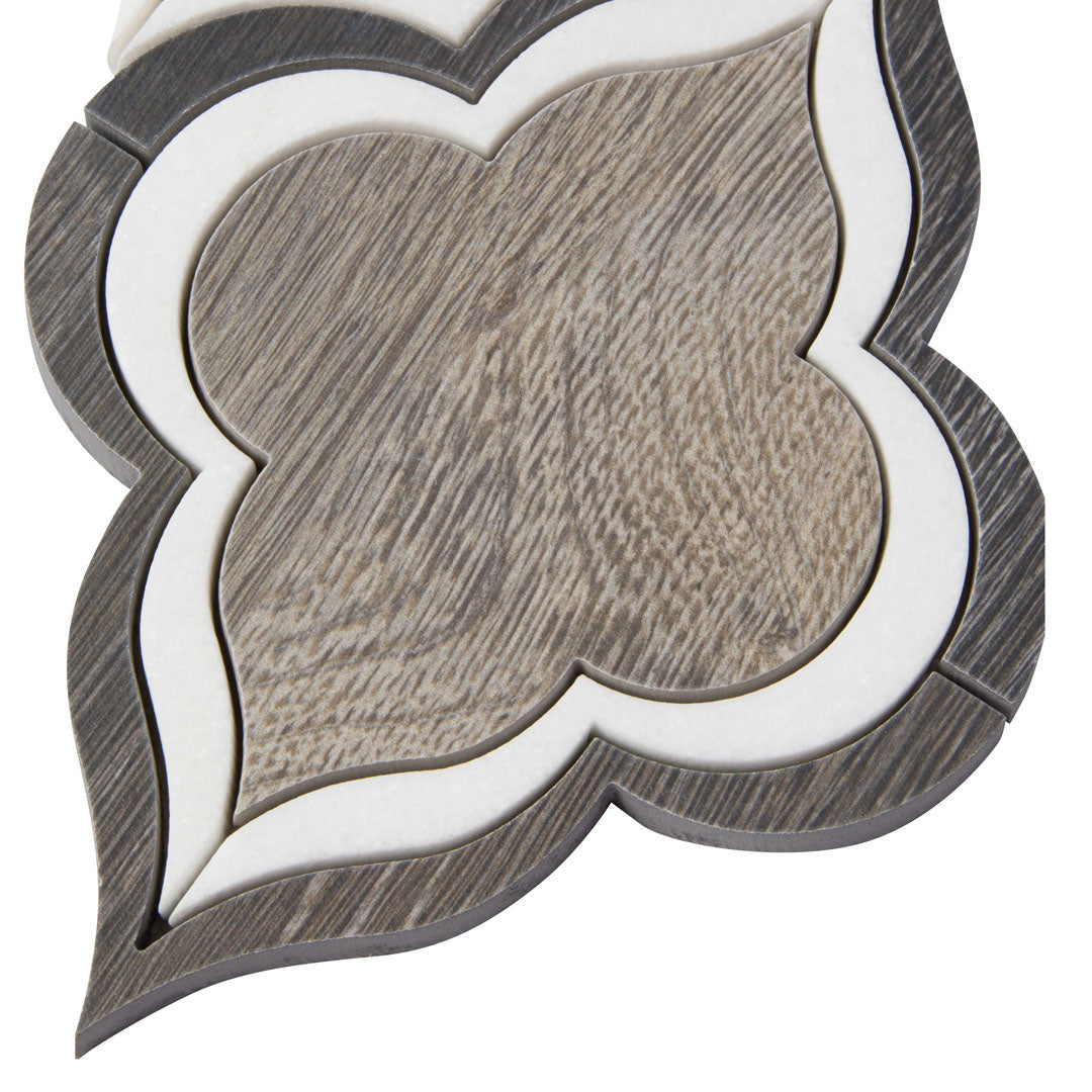 Sterling Row Wingtip Mosaic 5-3/4X7-3/4 Charcoal Natural
