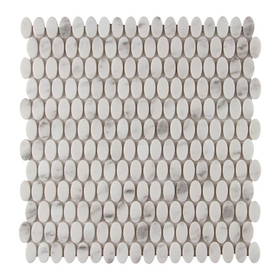 Studio Marble Impressions Eyelet Mosaic 12X12 Grey/White Honed