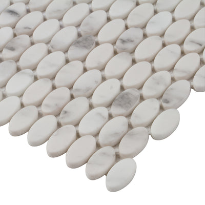 Studio Marble Impressions Eyelet Mosaic 12X12 Grey/White Honed