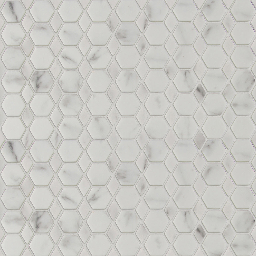 Studio Marble Impressions Linx Mosaic 12X12 Grey/White Honed