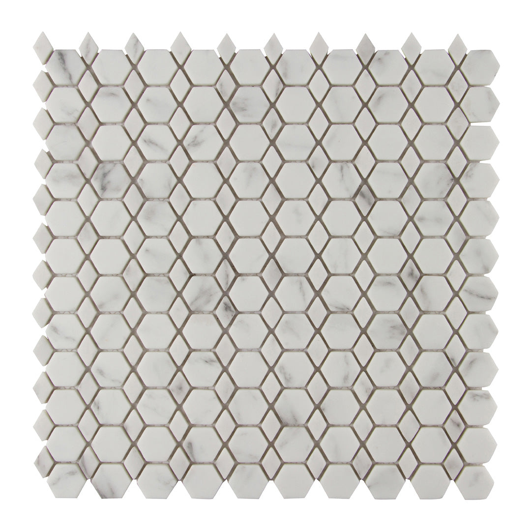 Studio Marble Impressions Linx Mosaic 12X12 Grey/White Honed